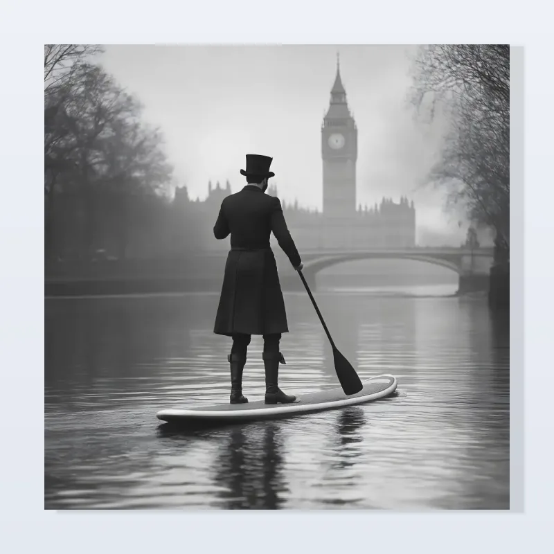 Tableau Londres gentleman Big Ben