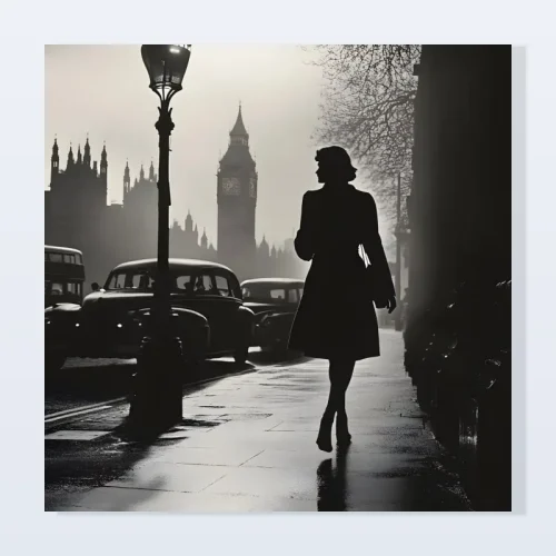 Tableau Londres silhouette Big Ben