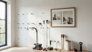 Chevilles et fixations murales adaptées au placo pour accrocher un cadre