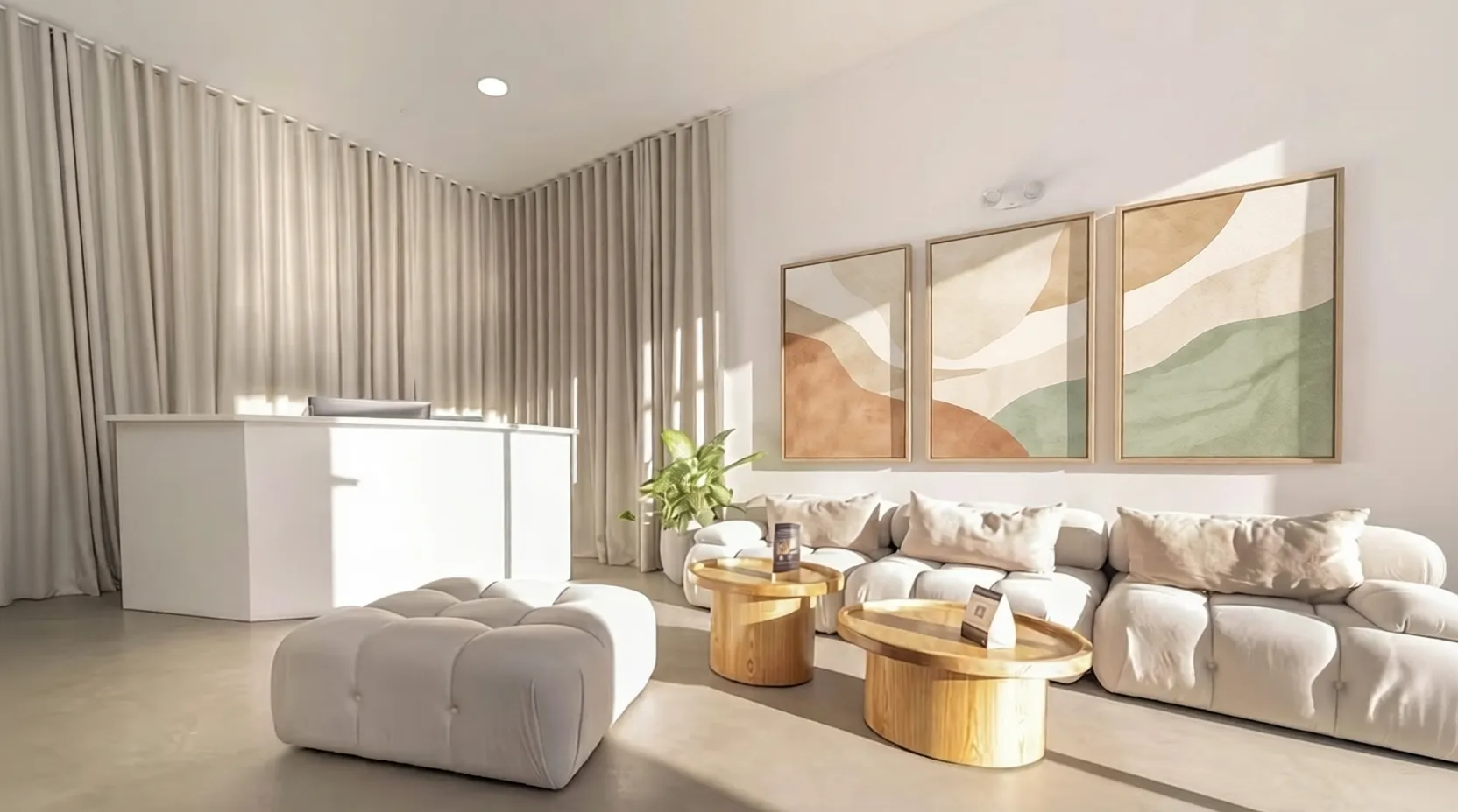 Espace professionnel après décoration Museno