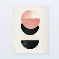 Tableau abstrait équilibre géométrique