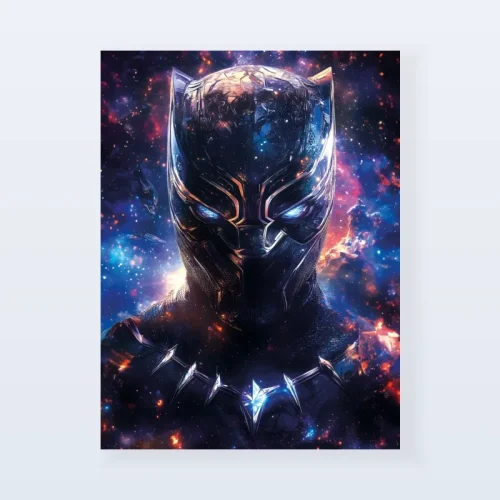 Tableau Black Panther galaxie Tableau Black Panther galaxie