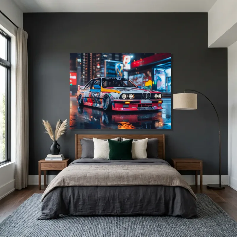 Tableau BMW art car – Toile sur châssis