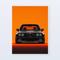 Tableau BMW classique orange Tableau BMW classique orange