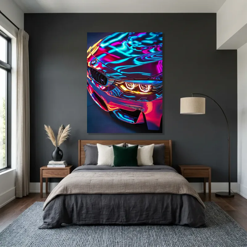 Tableau BMW futuriste – Toile sur châssis