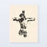 Tableau Christ sépia Tableau Christ sépia