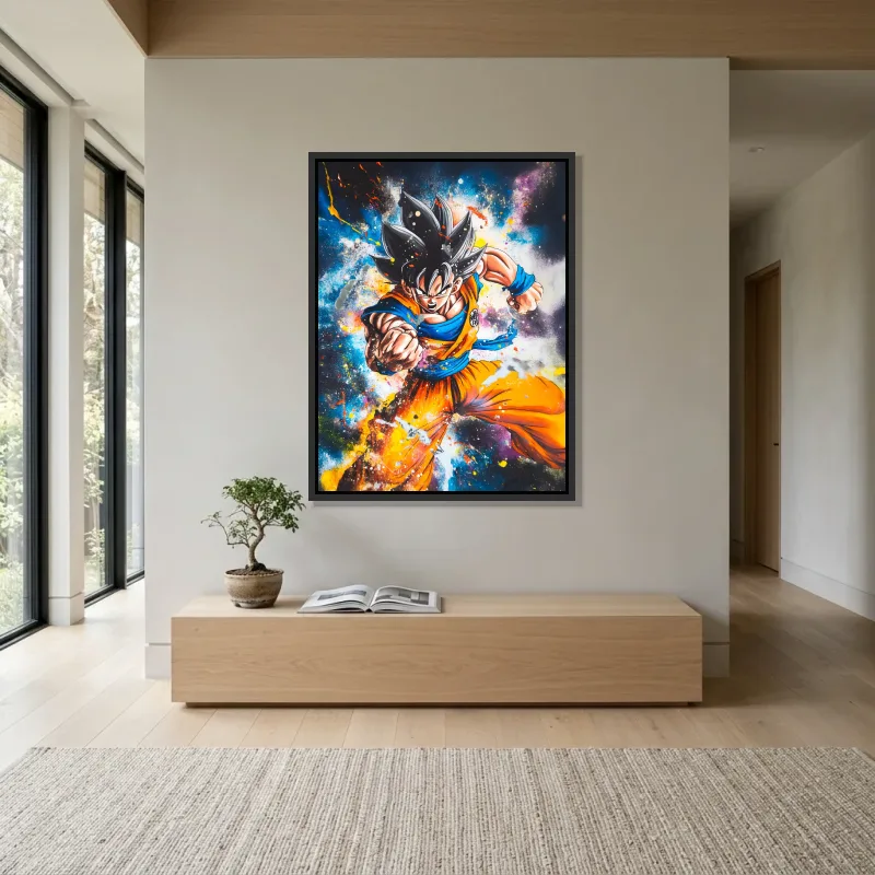 Tableau Dragon Ball Z explosion ultime – Cadre Flottant