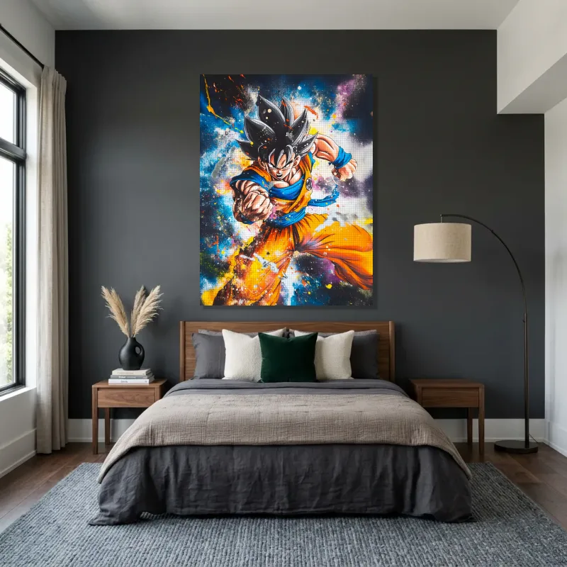 Tableau Dragon Ball Z explosion ultime – Toile sur châssis