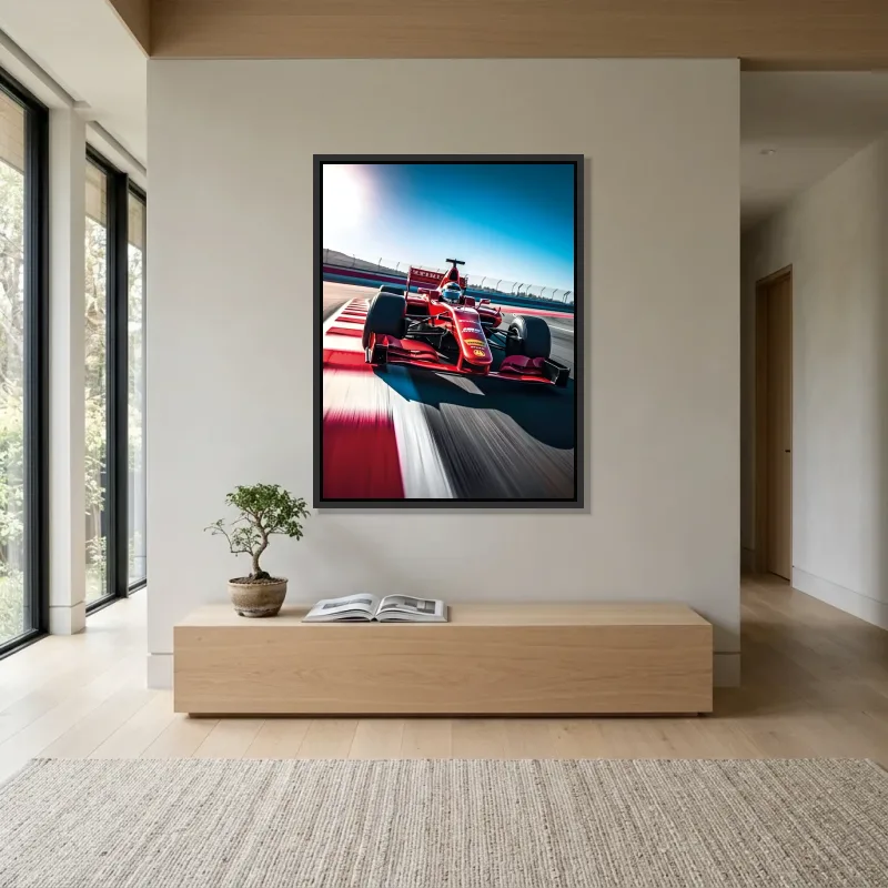 Tableau formule 1 Ferrari circuit – Cadre Flottant