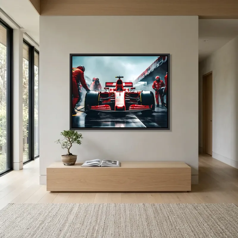 Tableau formule 1 Ferrari stand – Cadre Flottant
