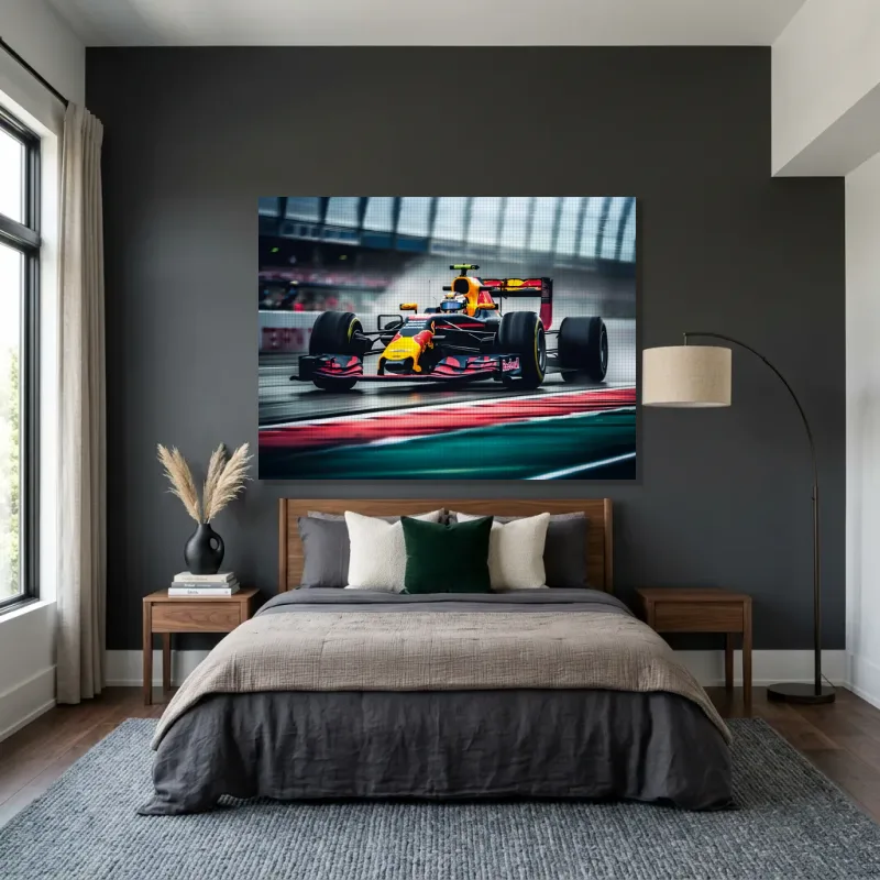 Tableau formule 1 Red Bull action – Toile sur châssis