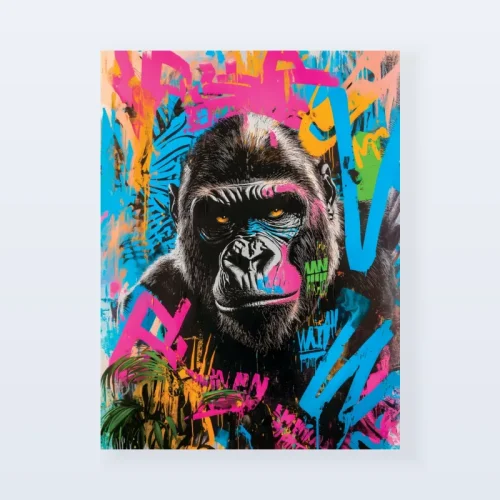 Tableau gorille artiste Tableau gorille artiste