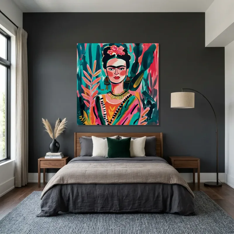 Tableau graphique Frida Kahlo – Toile sur châssis