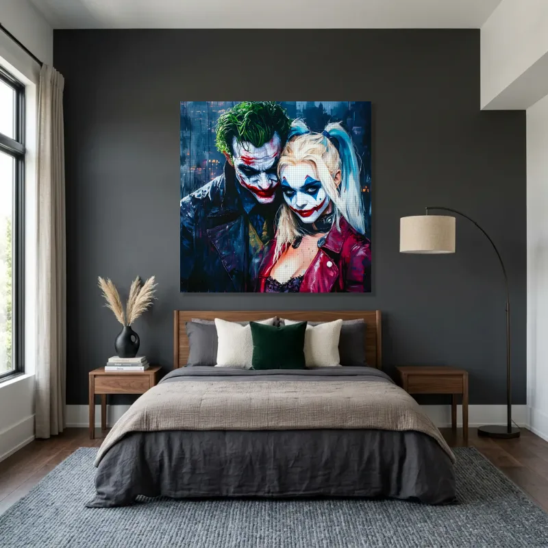 Tableau Harley Quinn complices décoration – Toile sur châssis