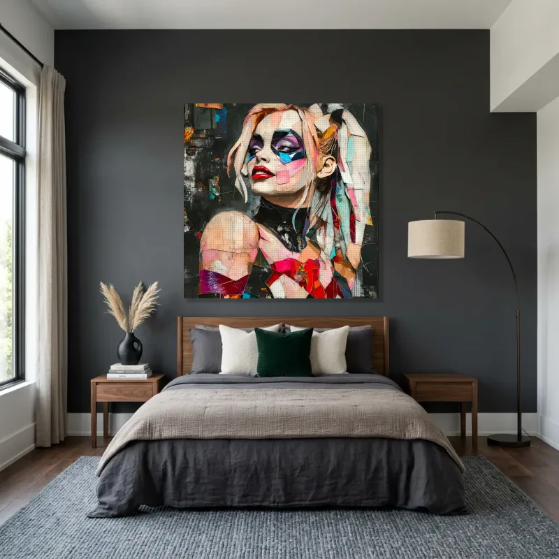 Tableau Harley Quinn puzzle pop – Toile sur châssis