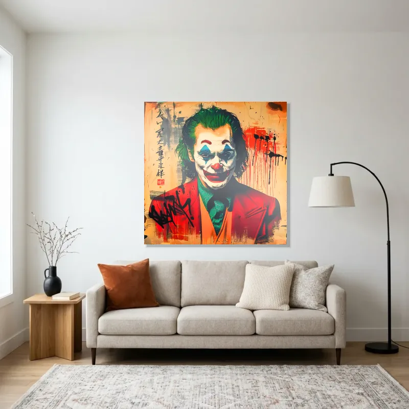 Tableau Joker cadre décoration murale – Aluminium Brillant