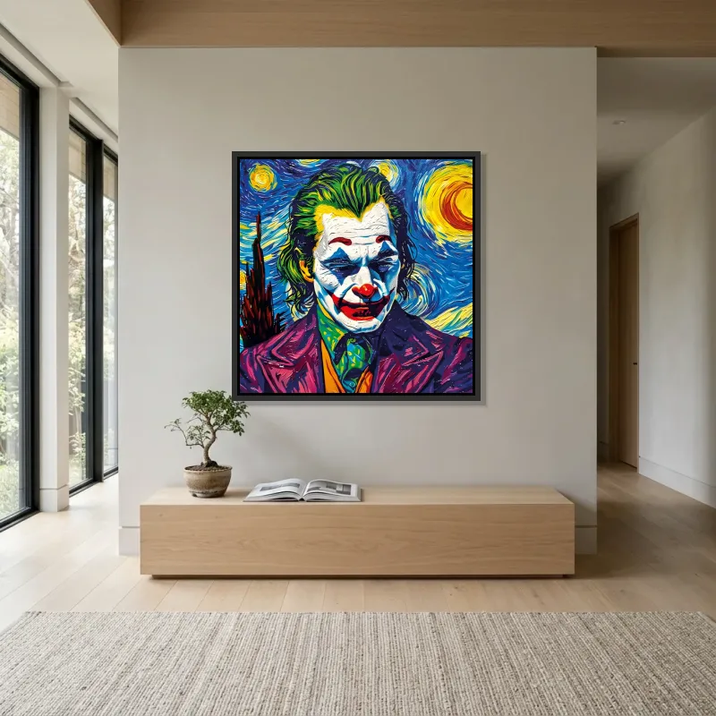 Tableau Joker inspiré Van Gogh – Cadre Flottant