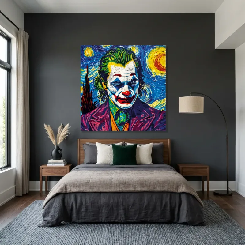 Tableau Joker inspiré Van Gogh – Toile sur châssis