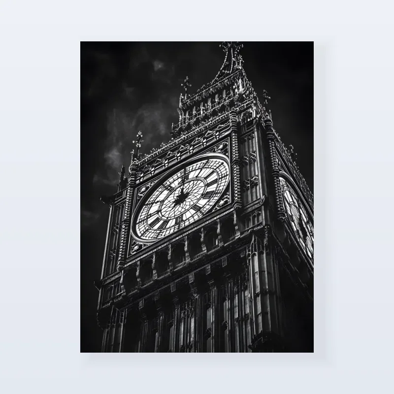 Tableau Londres Big Ben plan