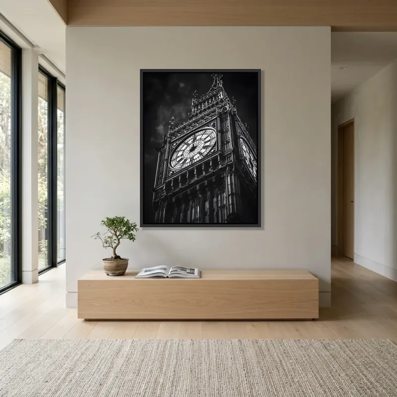 Tableau Londres Big Ben plan – Cadre Flottant