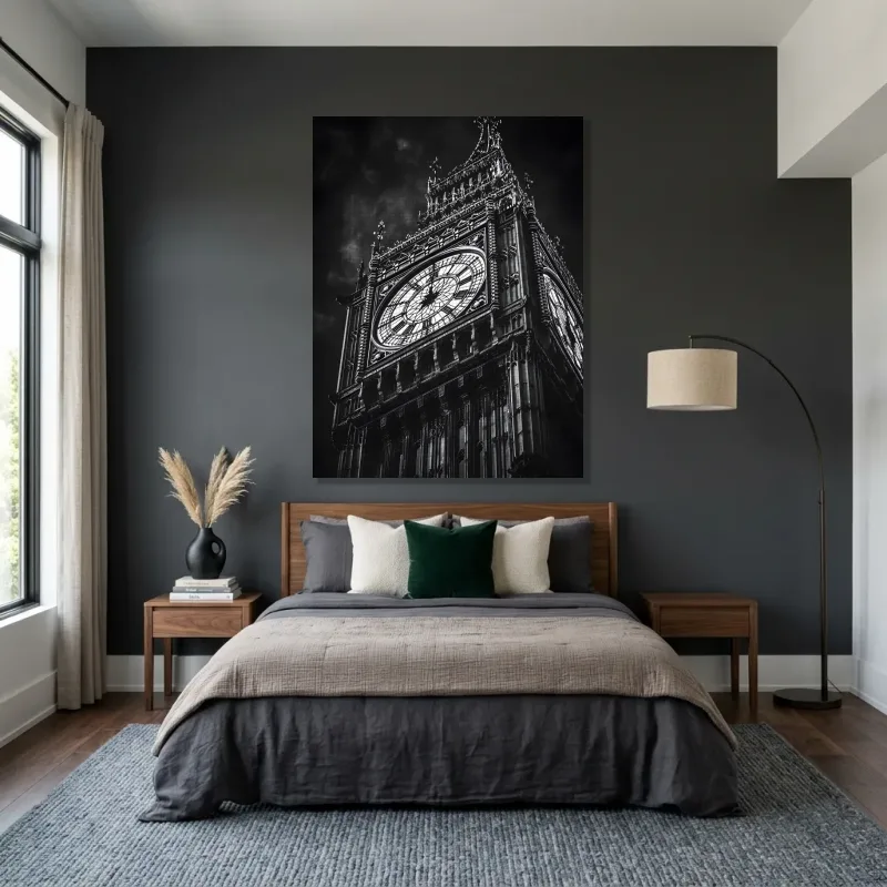 Tableau Londres Big Ben plan – Toile sur châssis