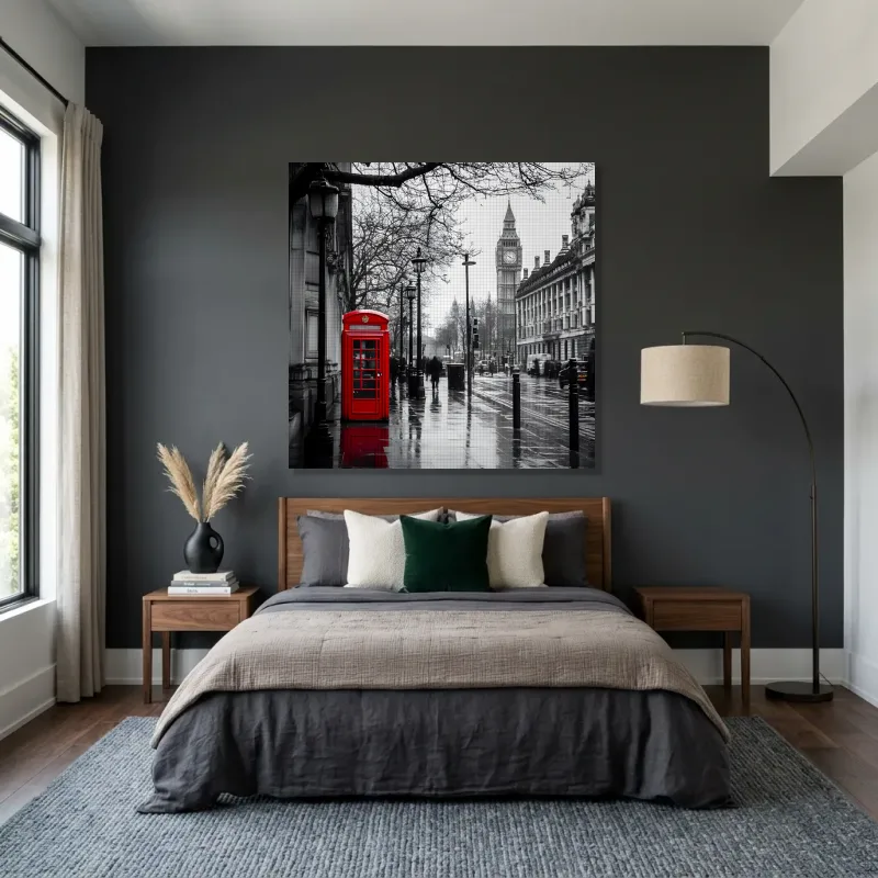 Tableau Londres cabine Big Ben – Toile sur châssis