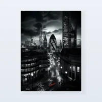 Tableau Londres cityscape nuit