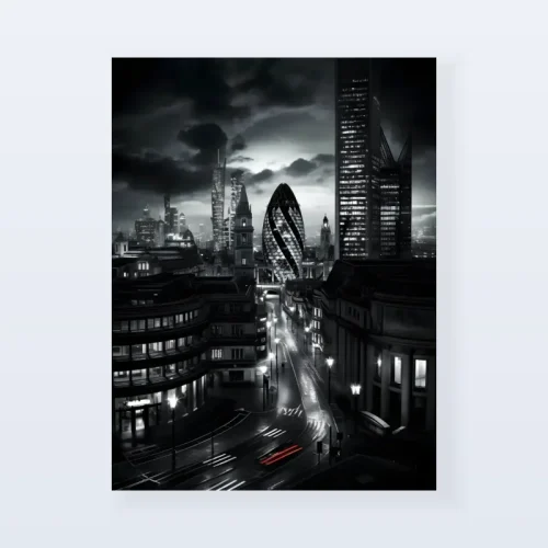 Tableau Londres cityscape nuit