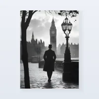 Tableau Londres promenade Westminster