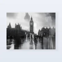 Tableau Londres reflets Westminster Tableau Londres reflets Westminster