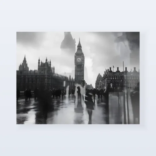 Tableau Londres reflets Westminster