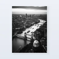 Tableau Londres Tower Bridge aérien