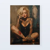 Tableau Marilyn Monroe bad girl