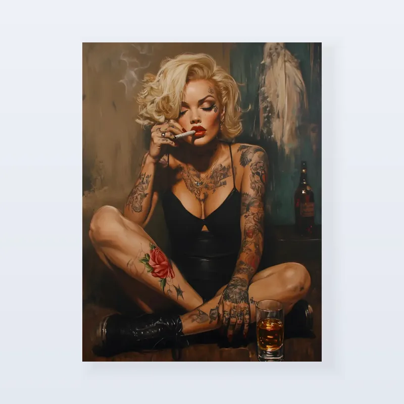 Tableau Marilyn Monroe bad girl