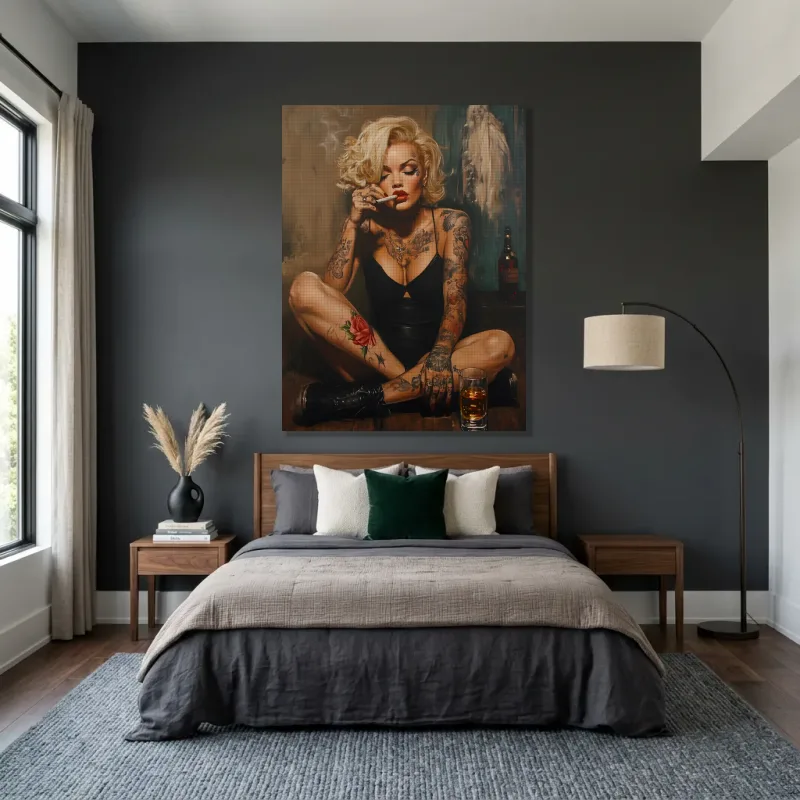 Tableau Marilyn Monroe bad girl – Toile sur châssis