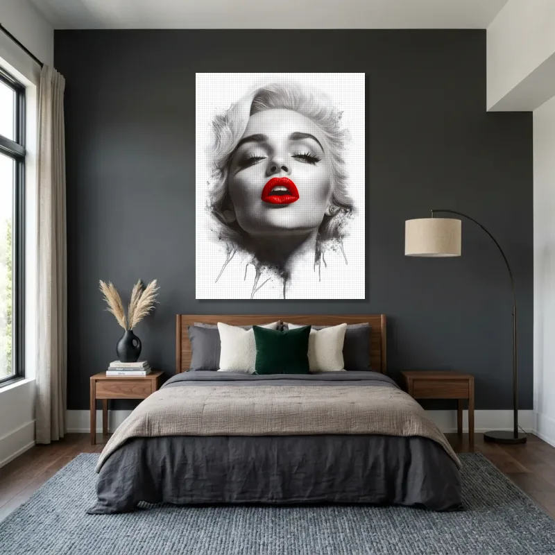 Tableau Marilyn Monroe chic glamour – Toile sur châssis