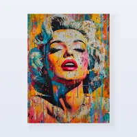 Tableau Marilyn Monroe color splash Tableau Marilyn Monroe color splash