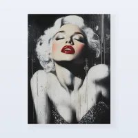 Tableau Marilyn Monroe glam red Tableau Marilyn Monroe glam red