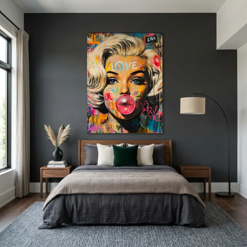 Tableau Marilyn Monroe love – Toile sur châssis