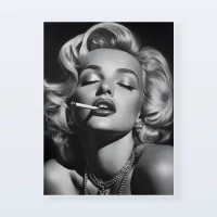 Tableau Marilyn Monroe smoke glamour
