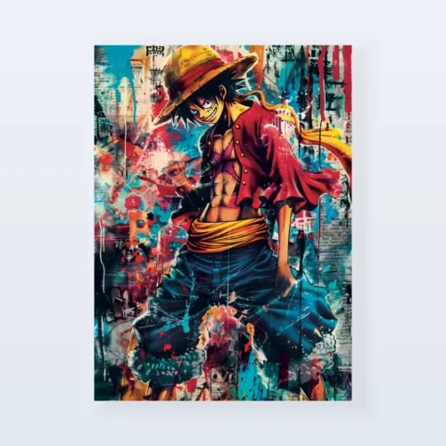 Tableau One Piece Luffy art Tableau One Piece Luffy art