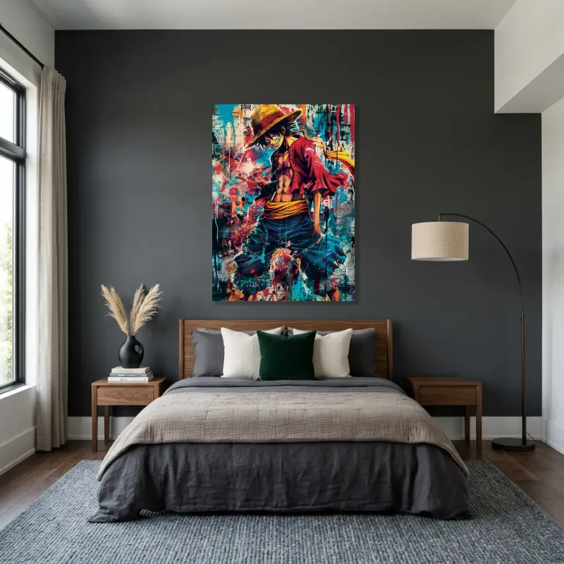 Tableau One Piece Luffy art – Toile sur châssis