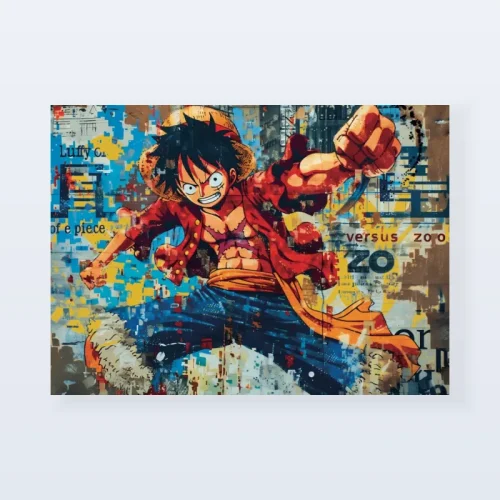 Tableau One Piece Luffy fans Tableau One Piece Luffy fans