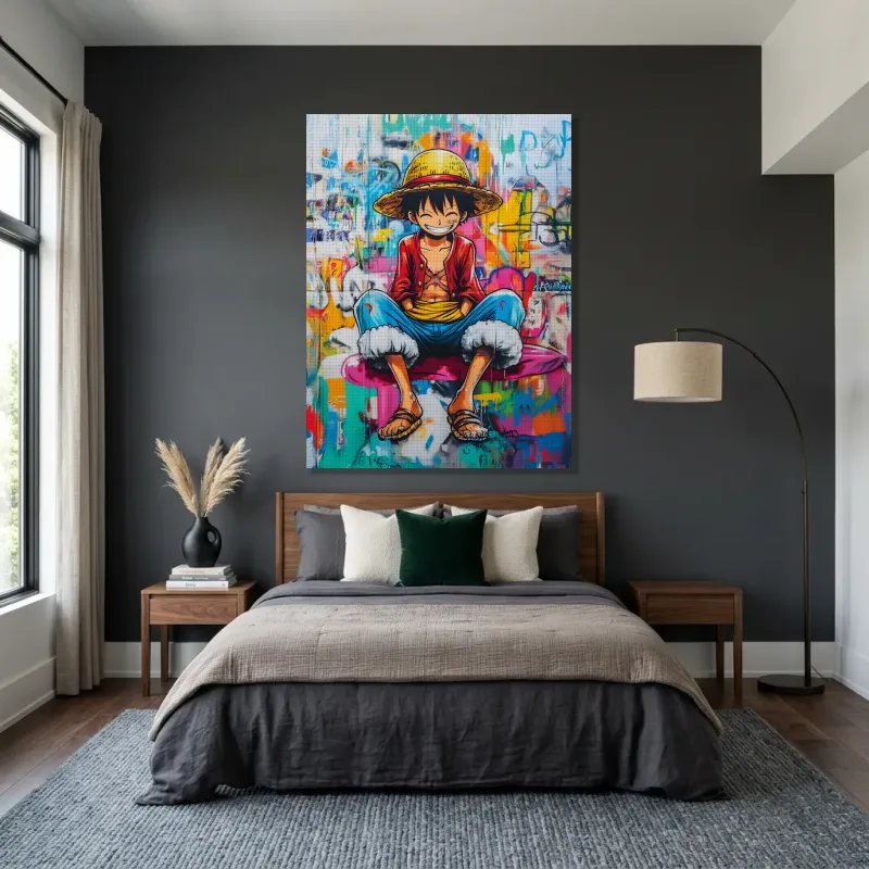 Tableau One Piece Luffy pose – Toile sur châssis