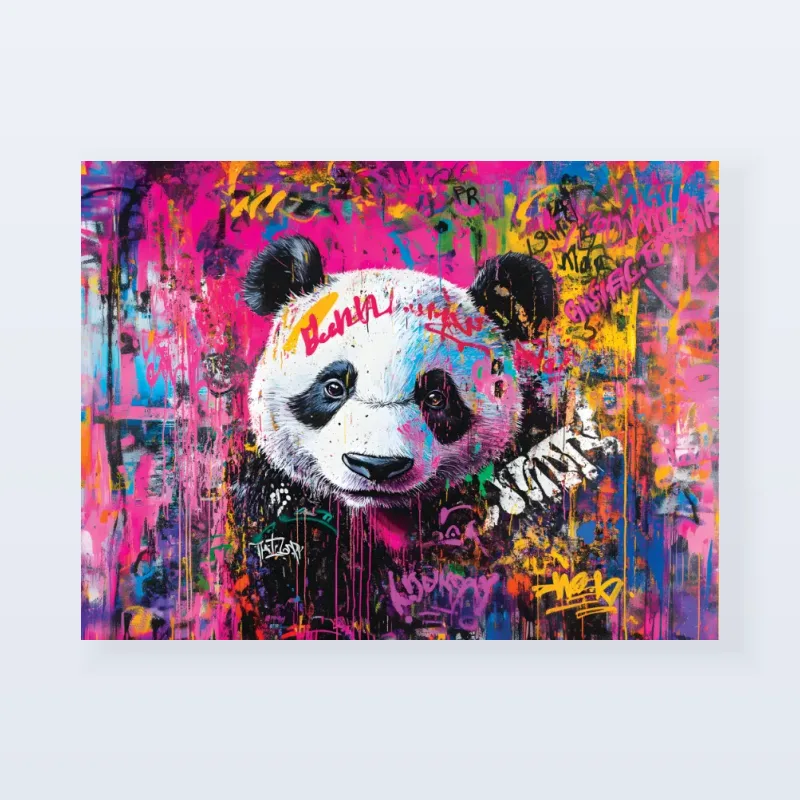Tableau panda pop art