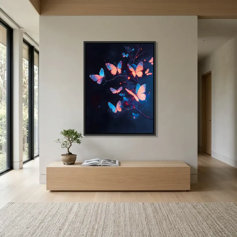 Tableau papillons nocturnes – Cadre Flottant