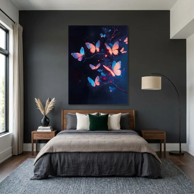Tableau papillons nocturnes – Toile sur châssis
