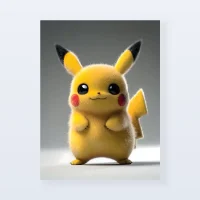 Tableau Pikachu mignon 3D Tableau Pikachu mignon 3D