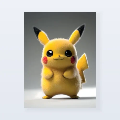 Tableau Pikachu mignon 3D