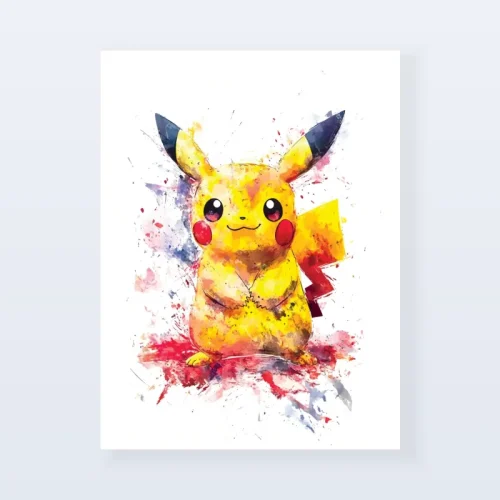 Tableau Pikachu peinture